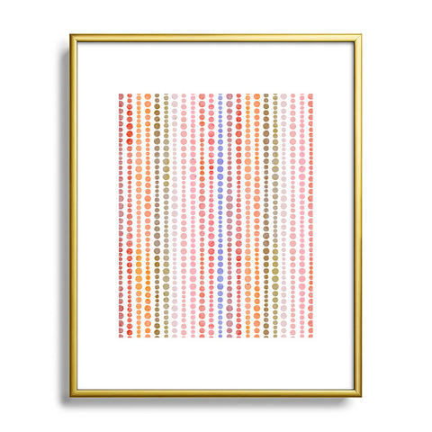 Emanuela Carratoni Modern Polka Dots Metal Framed Art Print
