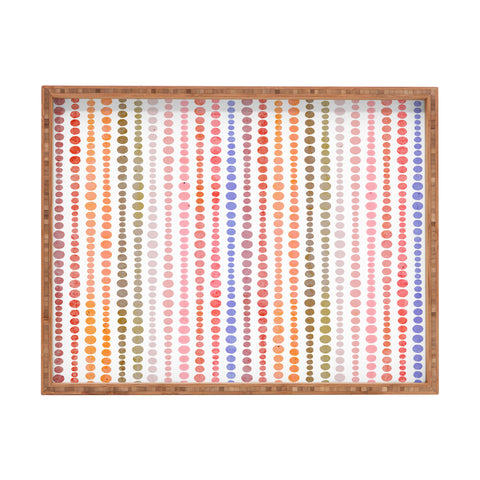 Emanuela Carratoni Modern Polka Dots Rectangular Tray