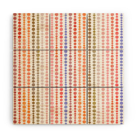 Emanuela Carratoni Modern Polka Dots Wood Wall Mural