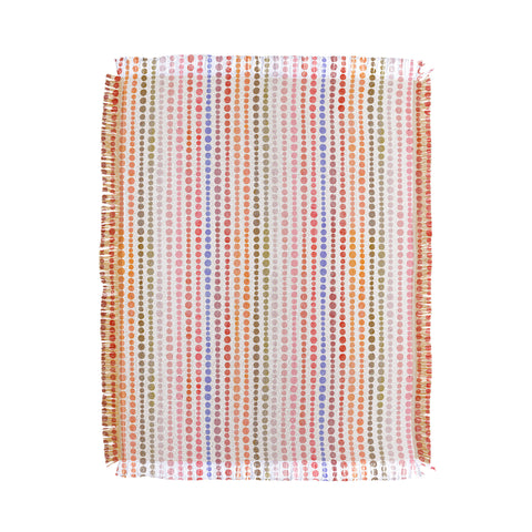Emanuela Carratoni Modern Polka Dots Throw Blanket