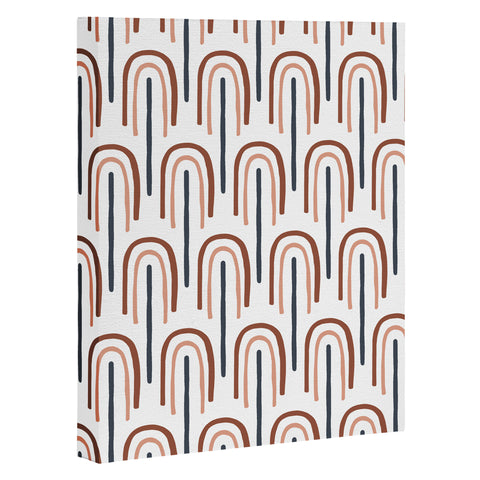 Emanuela Carratoni Modern Rainbow Pattern Art Canvas