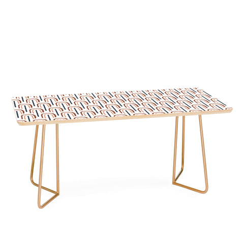 Emanuela Carratoni Modern Rainbow Pattern Coffee Table