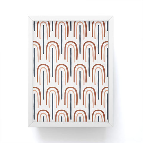 Emanuela Carratoni Modern Rainbow Pattern Framed Mini Art Print