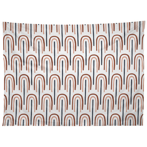 Emanuela Carratoni Modern Rainbow Pattern Tapestry