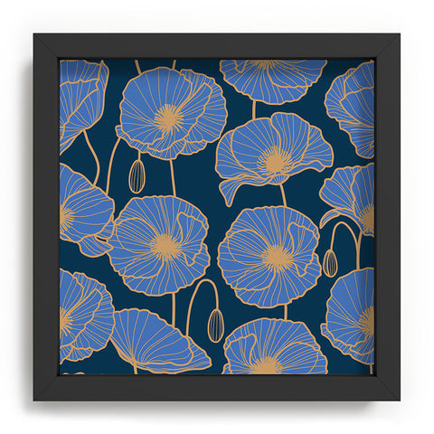 Emanuela Carratoni Moody Blue Garden Recessed Framing Square