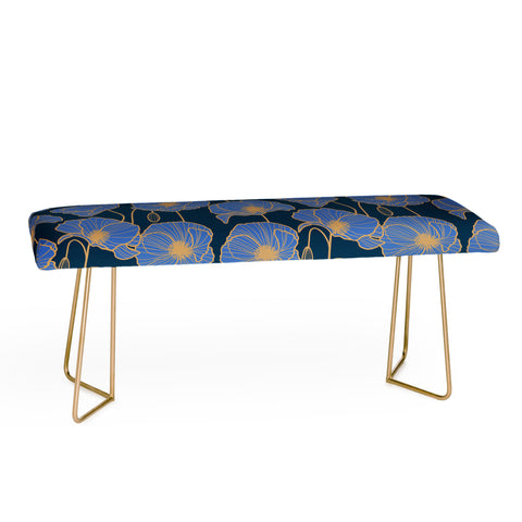 Emanuela Carratoni Moody Blue Garden Bench