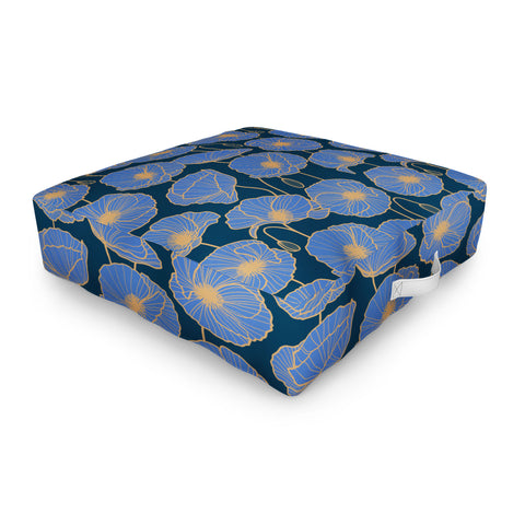 Emanuela Carratoni Moody Blue Garden Outdoor Floor Cushion