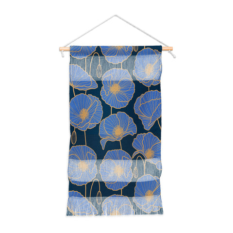 Emanuela Carratoni Moody Blue Garden Wall Hanging Portrait