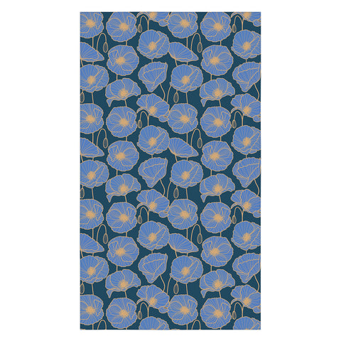 Emanuela Carratoni Moody Blue Garden Tablecloth