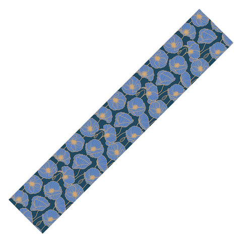 Emanuela Carratoni Moody Blue Garden Table Runner