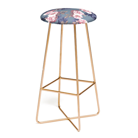 Emanuela Carratoni Moody Florals Bar Stool