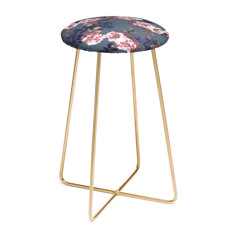 Emanuela Carratoni Moody Florals Counter Stool