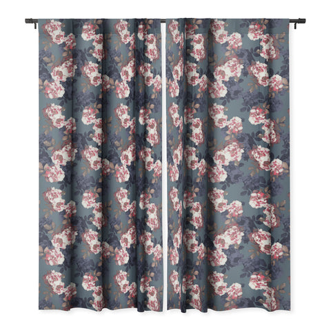 Emanuela Carratoni Moody Florals Blackout Window Curtain