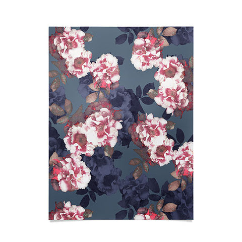 Emanuela Carratoni Moody Florals Poster