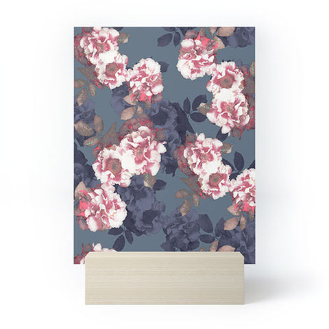Emanuela Carratoni Moody Florals Mini Art Print