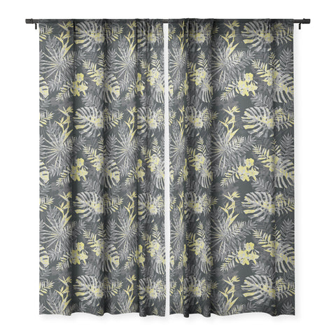 Emanuela Carratoni Moody Jungle Sheer Window Curtain