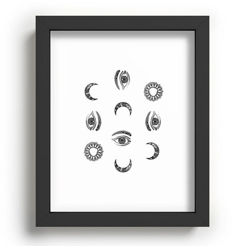 Emanuela Carratoni Moon and Sun Recessed Framing Rectangle