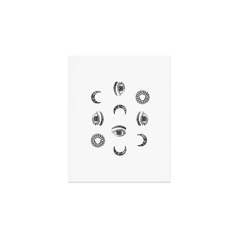 Emanuela Carratoni Moon and Sun Art Print