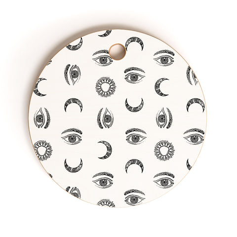 Emanuela Carratoni Moon and Sun Cutting Board Round
