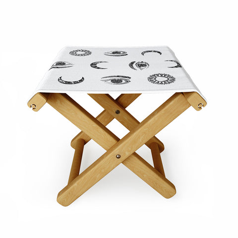 Emanuela Carratoni Moon and Sun Folding Stool