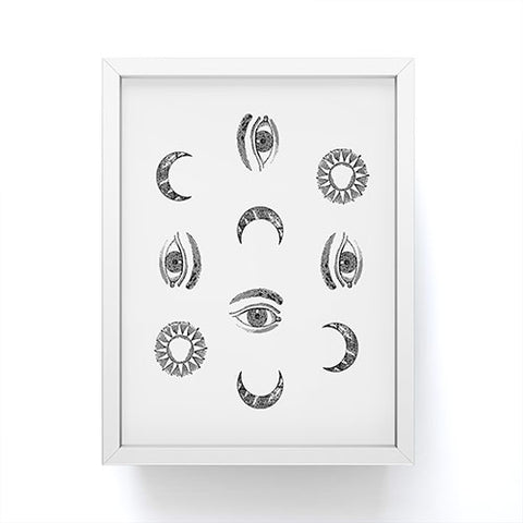 Emanuela Carratoni Moon and Sun Framed Mini Art Print