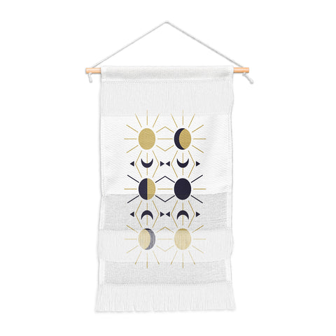 Emanuela Carratoni Moon and Sun on White Wall Hanging Portrait
