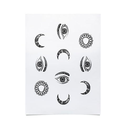 Emanuela Carratoni Moon and Sun Poster