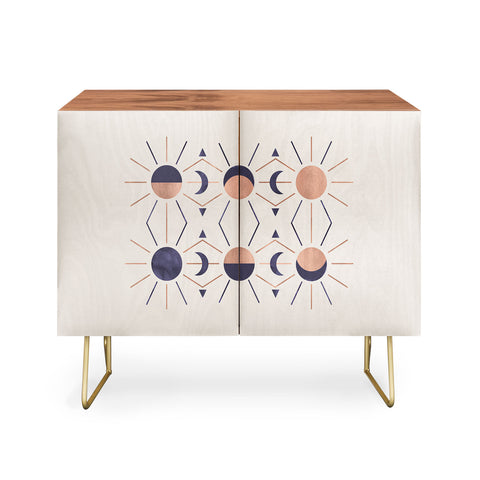 Emanuela Carratoni Moon and Sun Rose Gold Credenza