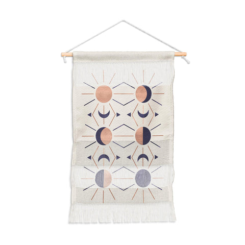 Emanuela Carratoni Moon and Sun Rose Gold Wall Hanging Portrait