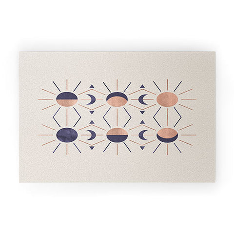 Emanuela Carratoni Moon and Sun Rose Gold Welcome Mat