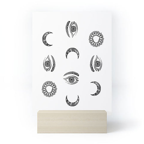 Emanuela Carratoni Moon and Sun Mini Art Print