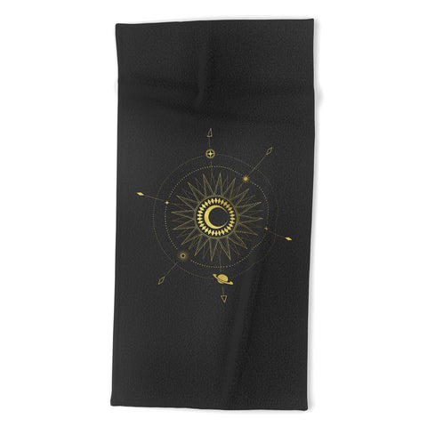 Emanuela Carratoni Moon Directions Beach Towel