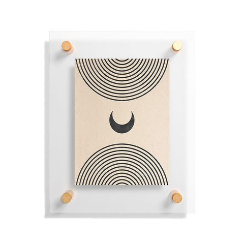 Emanuela Carratoni Moon on Mountain Floating Acrylic Print