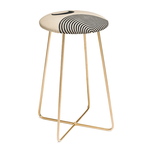 Emanuela Carratoni Moon on Mountain Counter Stool