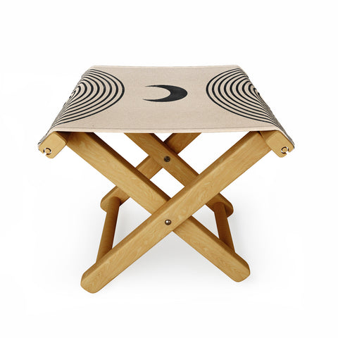 Emanuela Carratoni Moon on Mountain Folding Stool