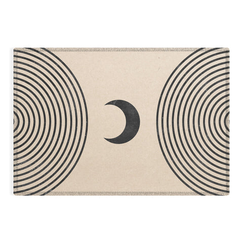 Emanuela Carratoni Moon on Mountain Outdoor Rug