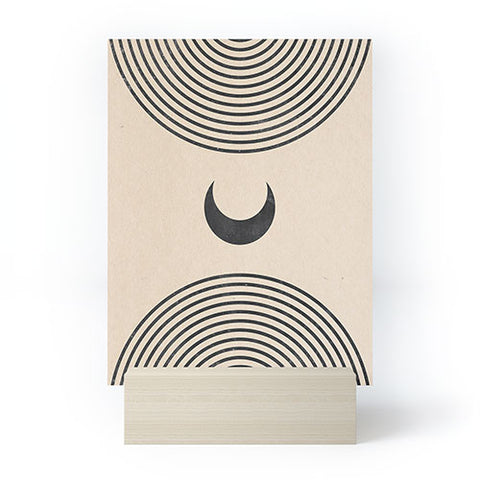 Emanuela Carratoni Moon on Mountain Mini Art Print