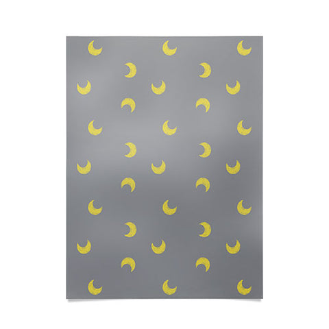 Emanuela Carratoni Moon on Ultimate Gray Poster
