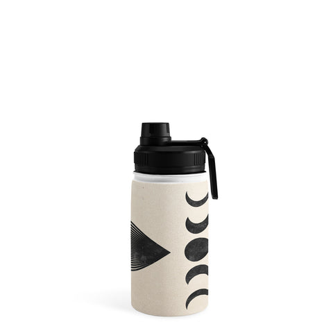 Emanuela Carratoni Moon Phases on Mountains Water Bottle