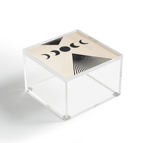 Emanuela Carratoni Moon Phases on Mountains Acrylic Box