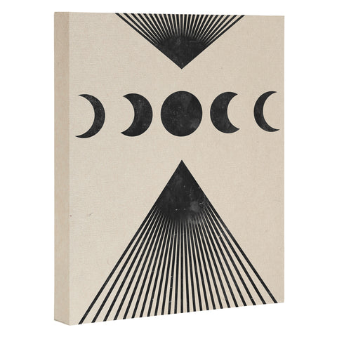 Emanuela Carratoni Moon Phases on Mountains Art Canvas