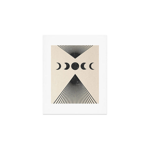 Emanuela Carratoni Moon Phases on Mountains Art Print