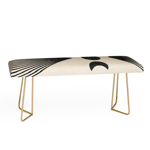 Emanuela Carratoni Moon Phases on Mountains Bench