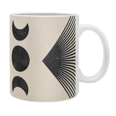 Emanuela Carratoni Moon Phases on Mountains Coffee Mug