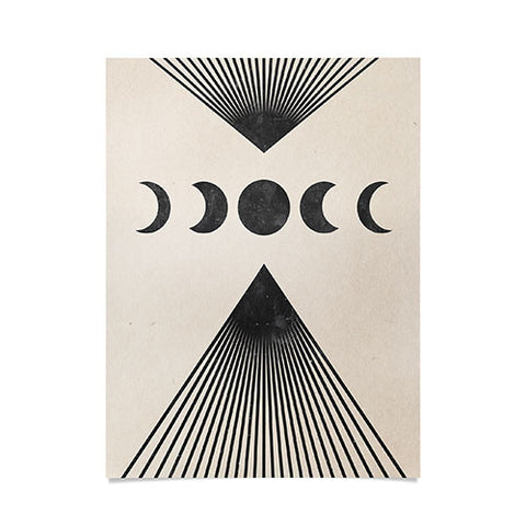Emanuela Carratoni Moon Phases on Mountains Poster