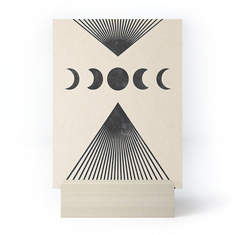 Emanuela Carratoni Moon Phases on Mountains Mini Art Print