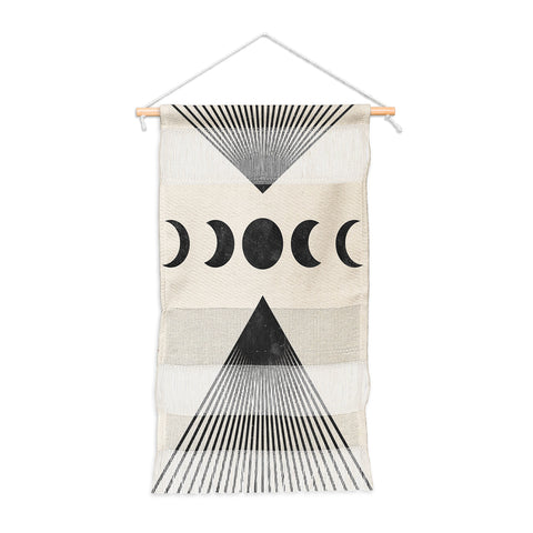 Emanuela Carratoni Moon Phases on Mountains Wall Hanging Portrait