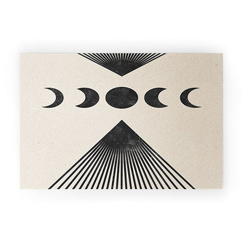 Emanuela Carratoni Moon Phases on Mountains Welcome Mat