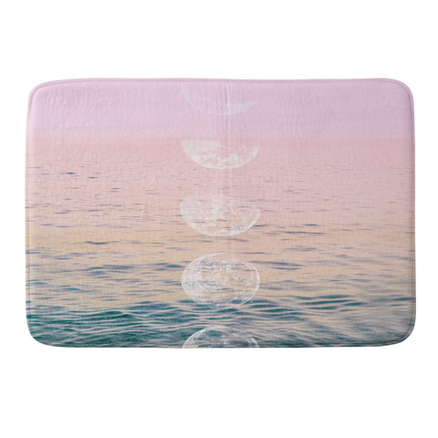 Emanuela Carratoni Moontime on the Beach Memory Foam Bath Mat