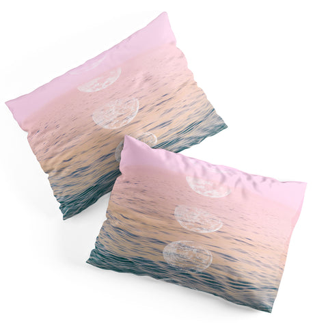 Emanuela Carratoni Moontime on the Beach Pillow Shams